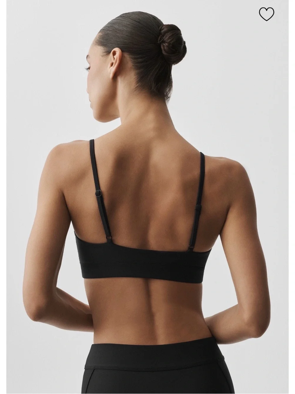 73. ALO Airlift skyglow Black Bralette